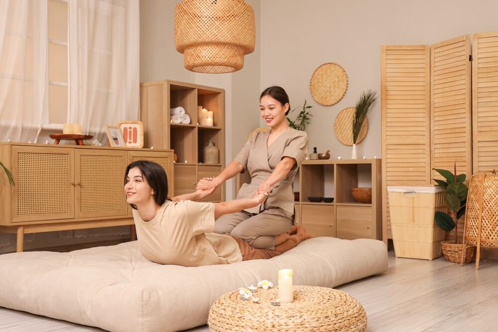 Thai traditional massage